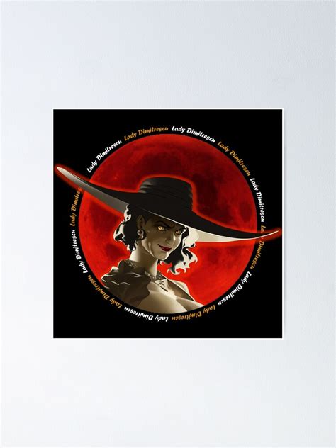 Lady Dimitrescu Re8 Poster For Sale By Toxicmonkeys09 Redbubble