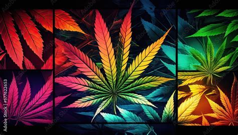 Beautiful Designer 420 Cannabis Seasonal Background With Grid Patterns