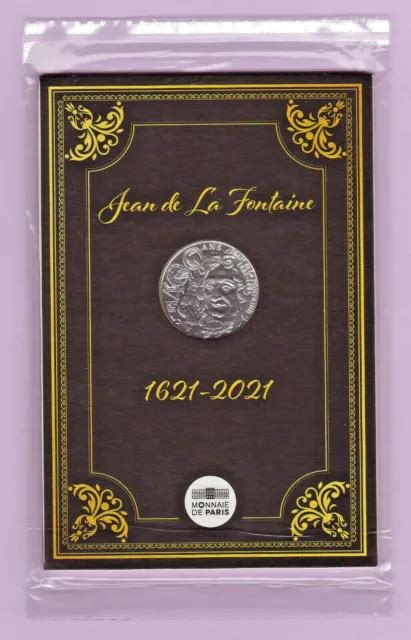 FRANCE 2021 10 Euro Argent 400 Ans Naissance Jean De LA FONTAINE