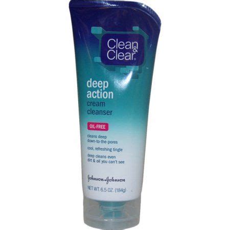 Clean Clear Oil Free Deep Action Cream Facial Cleanser Fl Oz