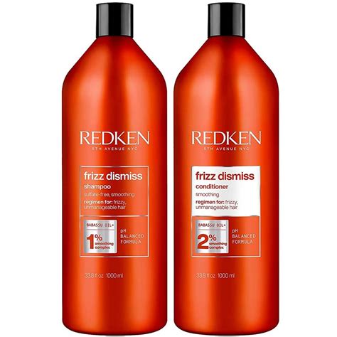 Shampoo Sin Sal Anti Frizz Ml Acondicionador Redken Frizz Dismiss