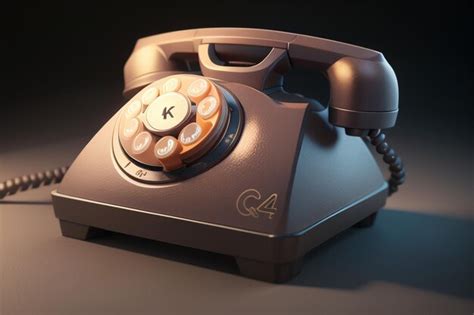 Premium Ai Image Traditional Hand Cranked Telephone Landline History