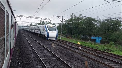 Csmt Mumbai Solapur Vande Bharat Express Furiously Skipping Malavali