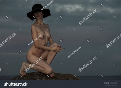 Стоковая фотография 1186769257 Sexy Nude Woman Posing On Beach