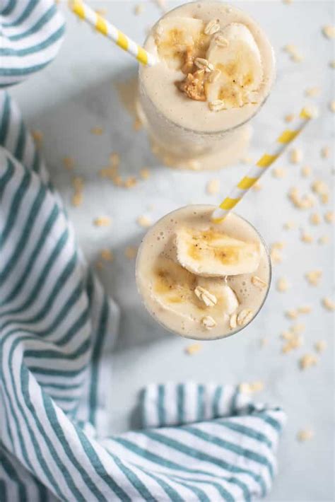 Easy Peanut Butter Banana Oats Smoothie Orchids Sweet Tea