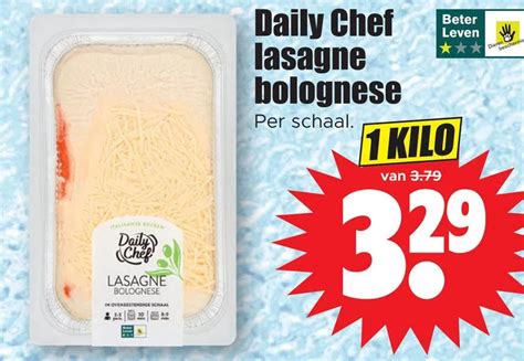 Daily Chef Lasagne Bolognese Aanbieding Bij Dirk