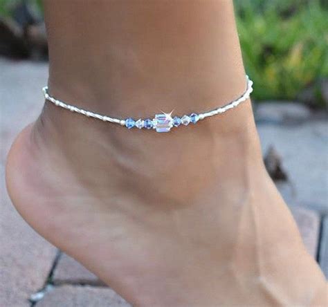 Ankle Jewelry Leaf Jewelry Foot Jewelry Ankle Bracelets Silver