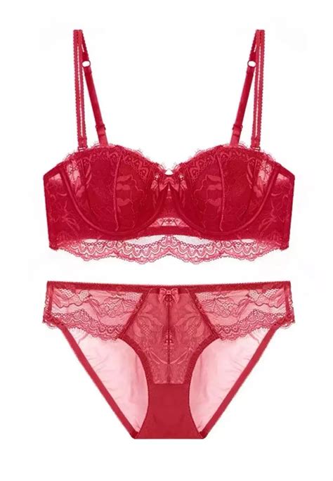 Buy Lycka Lady Sexy Bra And Panty Lingerie Set Online Zalora