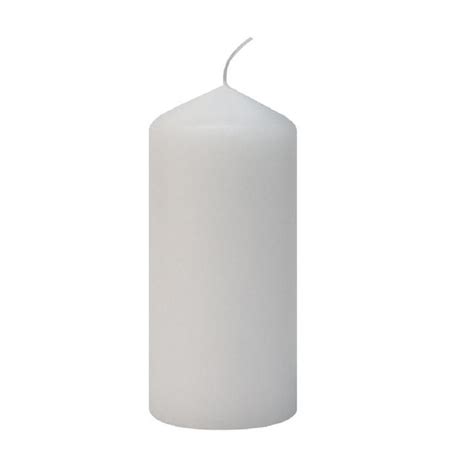 Nutmeg White Pillar Candle Medium HelloSupermarket