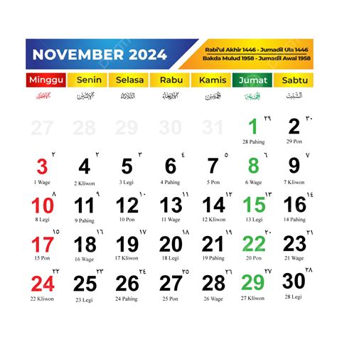 Kalender November Vektor November Kalender Kalender