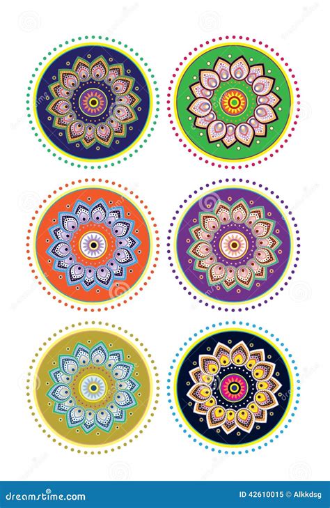 Mandala Do Teste Padr O De Flor Ilustra O Do Vetor Ilustra O De