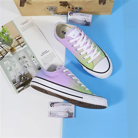 Converse Tye Dye Thấp Cổ Vải Nhiều Màu Sắc Ctvn034