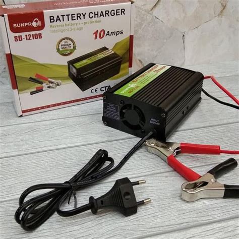 ALAT CAS AKI 12V 10 AMPERA SUNPRO SU 1210B CHARGER AKI 12V 10A Lazada