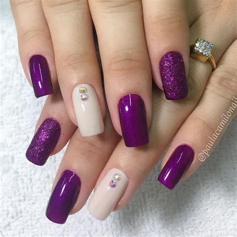 31 Fotos De Unhas Decoradas Esmalte Roxo Unhas Roxas Unhas