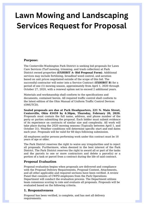 Sample Printable Lawn Service Contract Forms Template 2024 Lawn