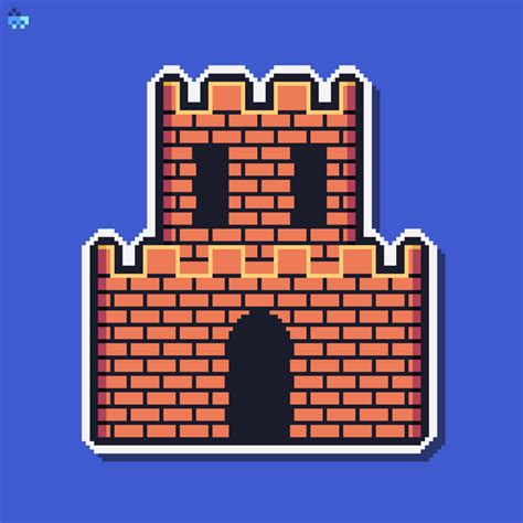 Super Mario World Castle Background