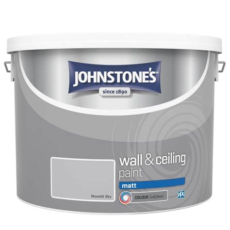 Johnstones Paint Vinyl Matt Emulsion 10l Moonlit Sky Bandm