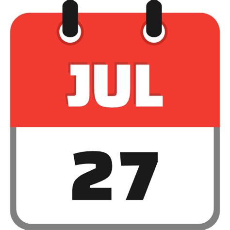 July 27 Icon Svg Vector And Png Free Download Uxwing