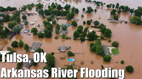 Tulsa Oklahoma Arkansas River Flooding Keystone Dam Releasing 275k