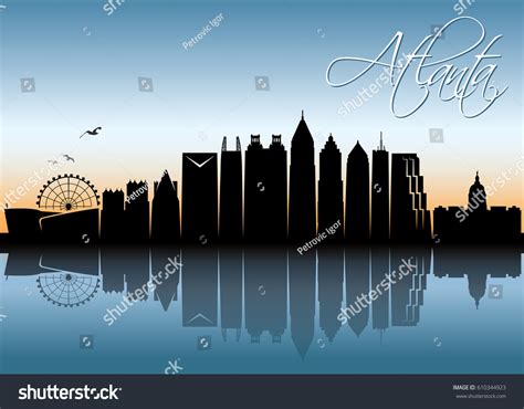 Atlanta Skyline Georgia Vector Illustration Stock Vector (Royalty Free ...