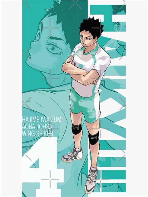 Haikyuu Hajime Iwaizumi Aoba Johsai Sticker For Sale By