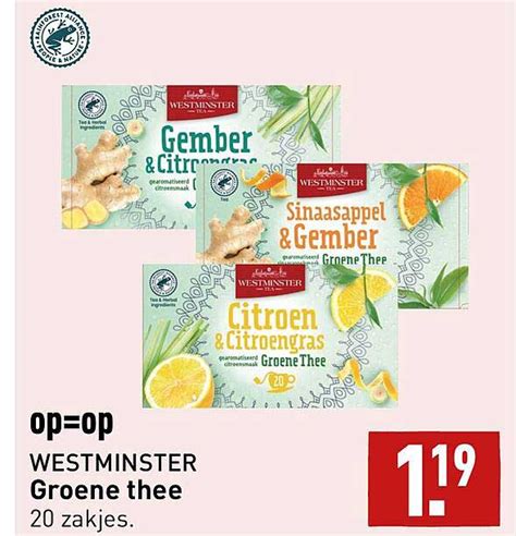 Westminster Groene Thee Aanbieding Bij ALDI 1Folders Nl