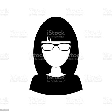 Business Woman Icon Avatar Symbol Female Pictogram Flat Vector Sign Isolated On White Background