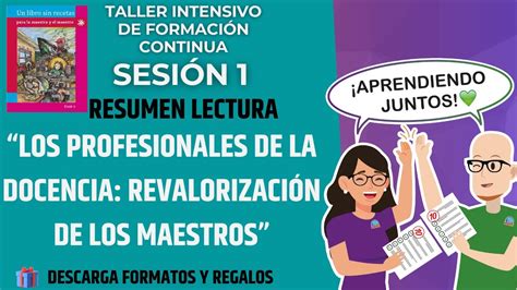 CEAA RESUMEN PROFESIONALES De La DOCENCIA Sesion 1 Taller Intensivo