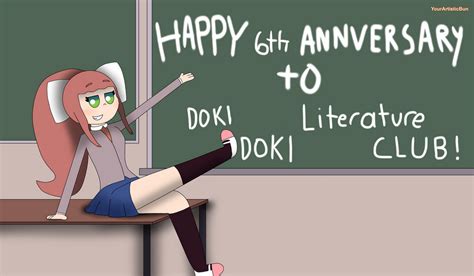 Happy 6th Anniversary To Ddlc By Rosalinabjrfanart On Deviantart
