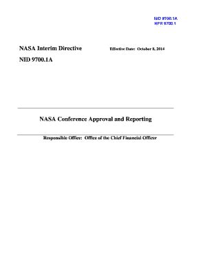 Fillable Online Nodis Gsfc Nasa Nasa Interim Directive Nodis Gsfc