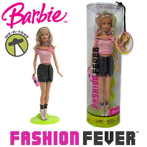 Fashion Fever Barbie Doll Pink Top Black Skirt Pink Boots 2004 Mattel