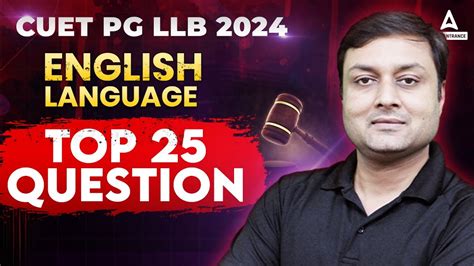 CUET PG LLB 2024 English Language Top 25 Questions CUET PG LLB