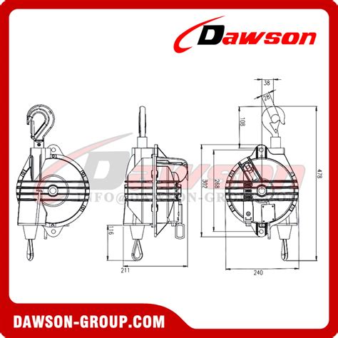 Ds Hw T Series 15kg 160kg Spring Balancer Load Balancer Tools