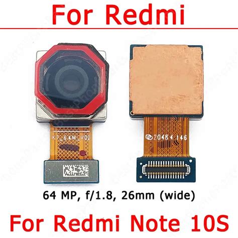 Original Câmera Traseira Para Xiaomi Redmi Note 10s Voltar Módulo De