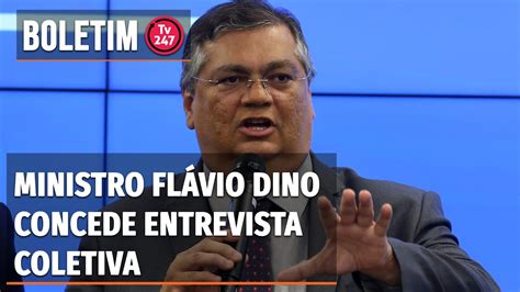 Ministro Flávio Dino concede entrevista coletiva YouTube