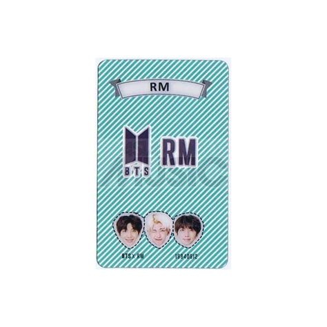 Bts Carte Transparente Rm Rap Monster Logo Asiaworldmusic