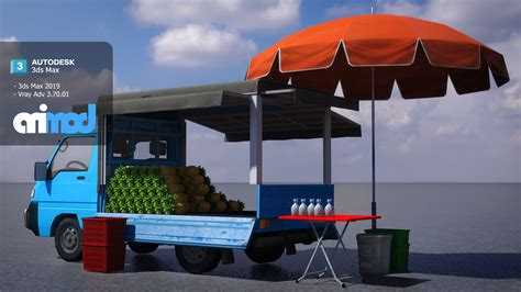 Pineapple Truck 3d Model By Animod
