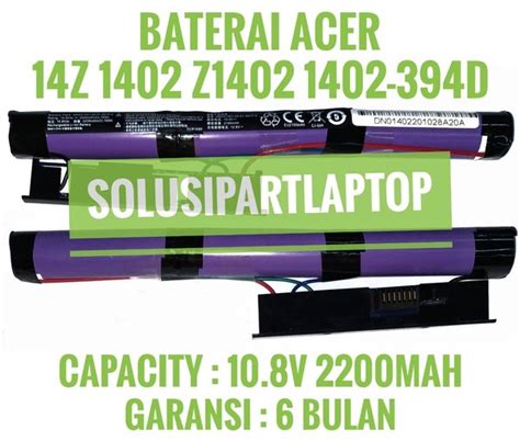 Jual Baterai Battery Batre Laptop Acer One Z Z Series Di Lapak