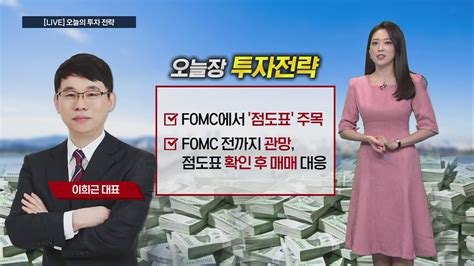 시황중계 오전 장 투자전략 오늘밤 Fomc 앞두고 美 국채금리 급등오늘 장 전략은 Sbs Biz