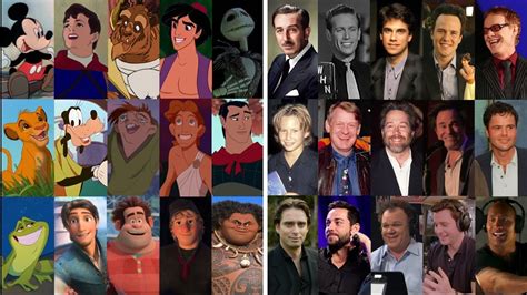 Disney Heroes Voice Actors Live Vs Animation Side By Side