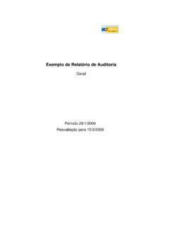 Exemplo de Relatório de Auditoria exemplo de relat 243 rio de