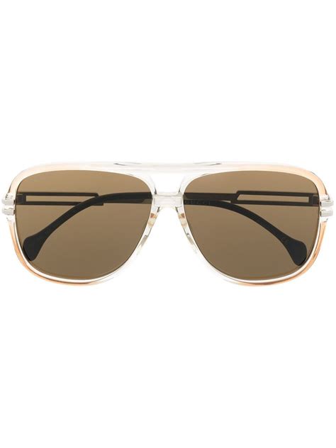 Gucci Eyewear Lentes Del Sol Con Placa Del Logo Farfetch