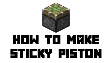 Minecraft How To Make Sticky Piston Youtube