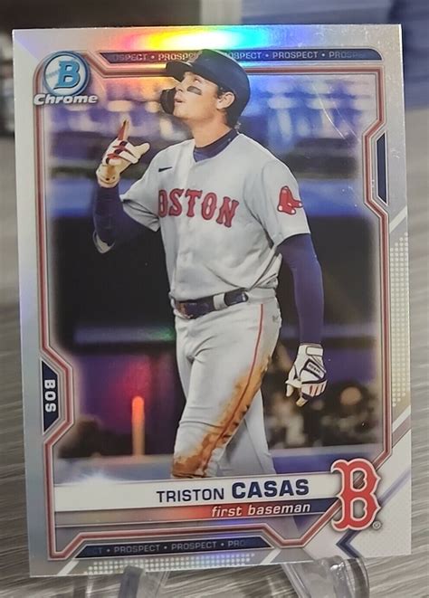 Triston Casas Bowman Chrome Draft Refractor Bdc Boston Red