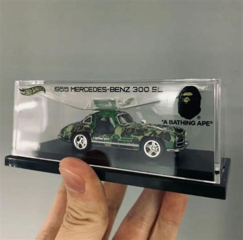 Instock BAPE X HOT WHEELS 55 MERCEDES BENZ 300SL Hobbies Toys Toys Games On Carousell