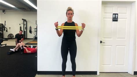 Banded External Rotation With Press Youtube