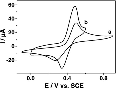 Cyclic Voltammograms Obtained For The Oxidation Of 1 Â 10 À4 Mol L À1 Download Scientific