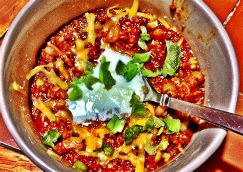 Homemade Spicy Chili Recipe by Ka Pow - Cookpad