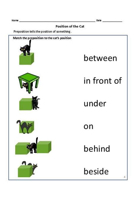 Teaching Prepositions Worksheets