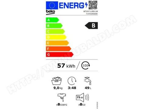 Lave Linge Frontal Beko Wtv Bs W U Techno Fr